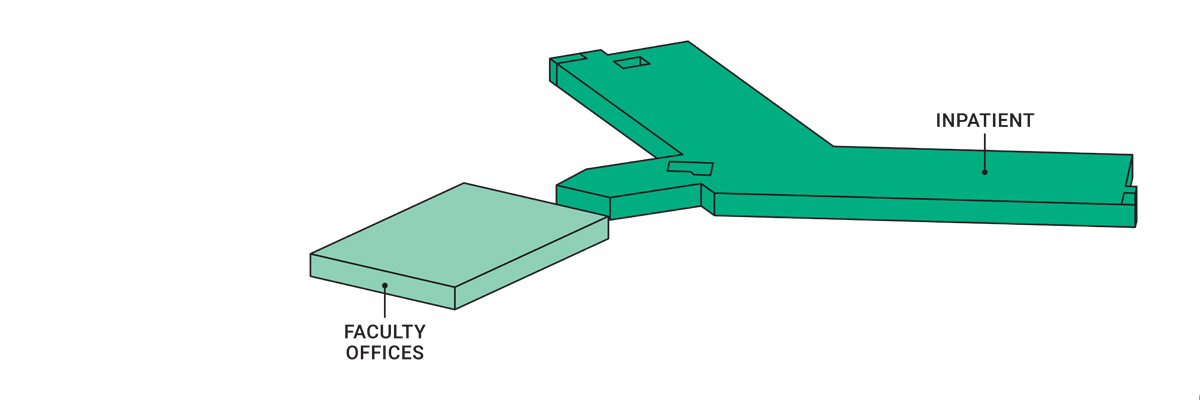 Architectural rendering of Level 3 of the new North Liberty Campus