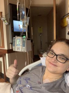 After Lisa Lund’s first chemotherapy session.