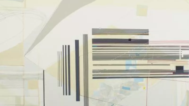 Halle Siepman, Architectural Imagination, oil on panel, 2015 - level 8, Roy Carver Pavilion (by the East Room)