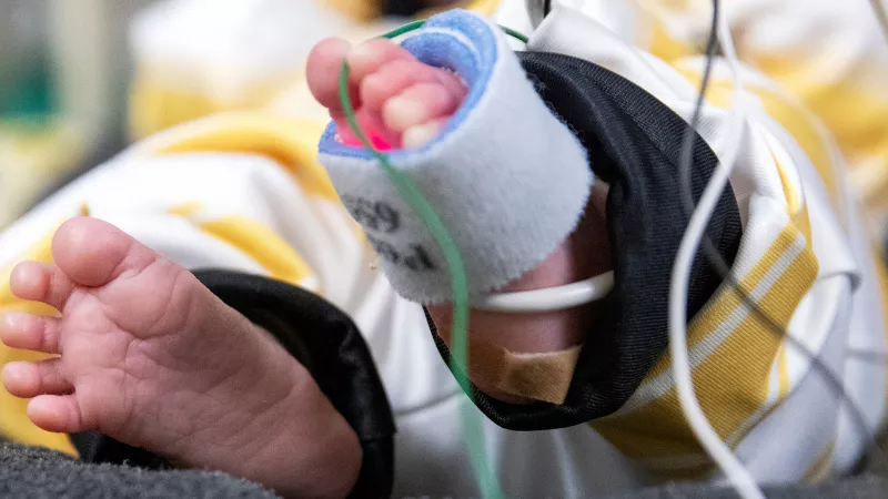NICU babies feet for Iowa and Iowa State game, Friday, Sept. 10, 2021.