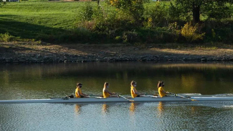 Active rowers on the Iowa River