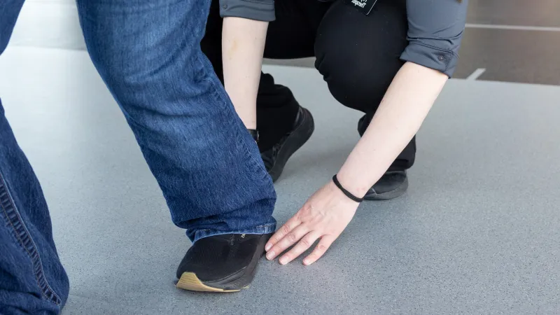 Senior physical therapist Michelle Connell DPT ATC at UI Health Care Medical Center North Liberty on Tuesday, April 29, 2025. Patient consent on file. 