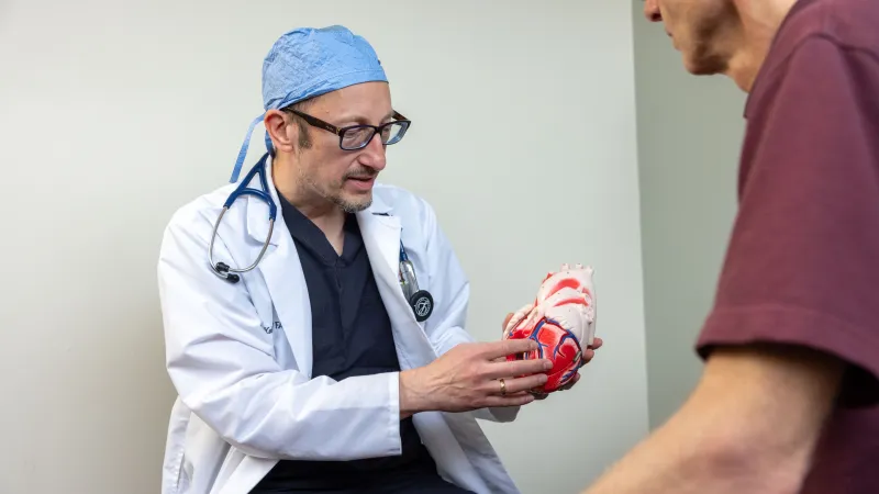 Dr. Spas Kotev with patient