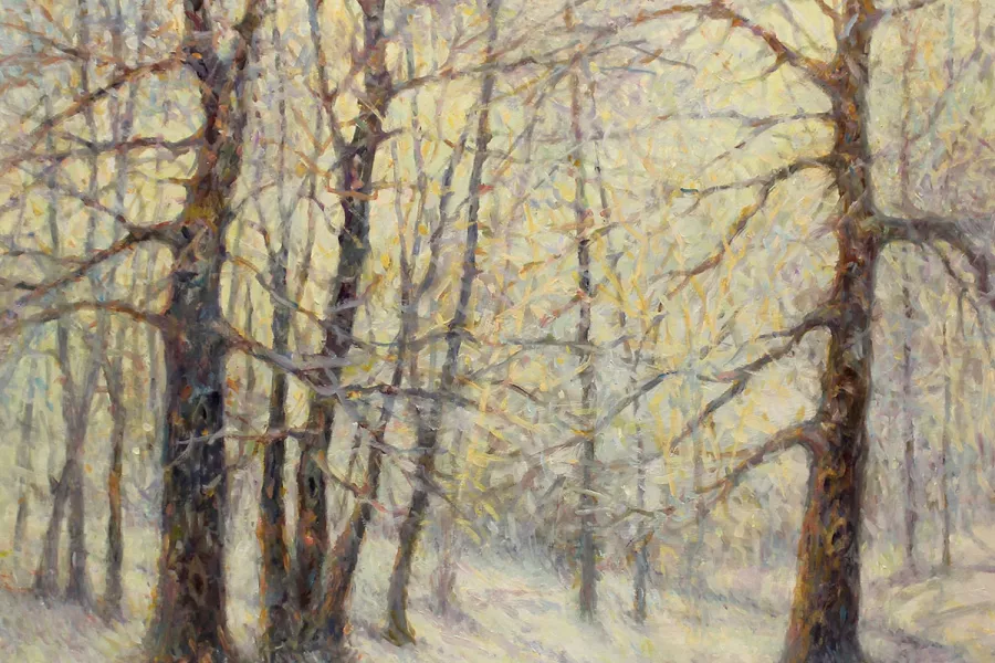 Last Snow, oil on canvas