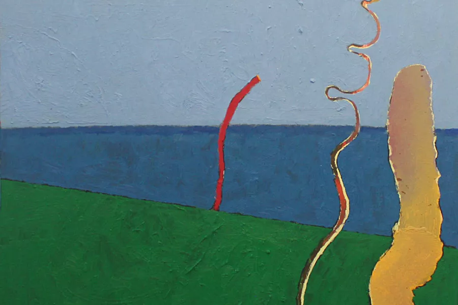 The feeling of looking at the ocean, oil on canvas