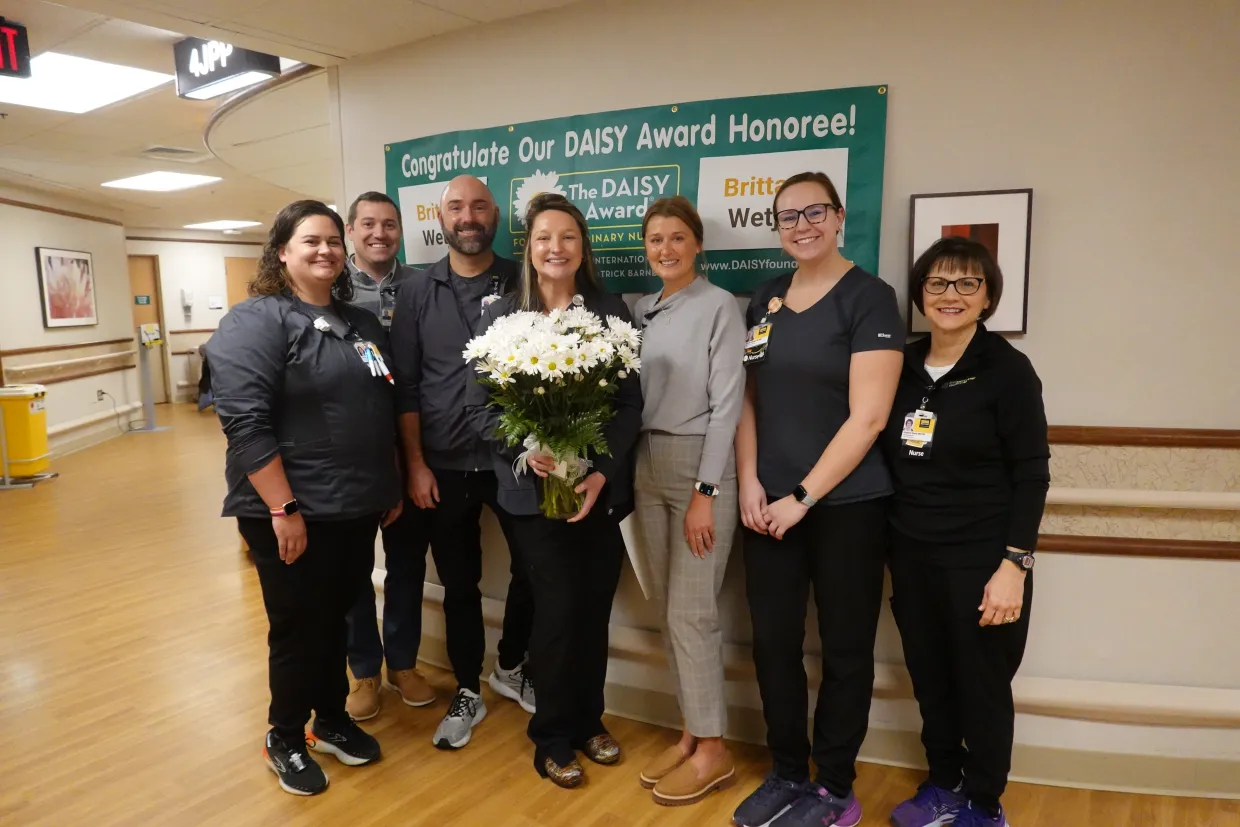 Portrait of Brittany Wetjen, RN receives DAISY award