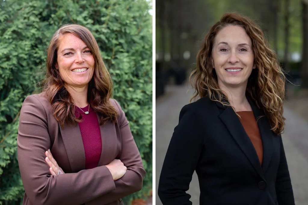 Portrait of Katie Luchtel and Amanda Hoepner with DAISY Award 
