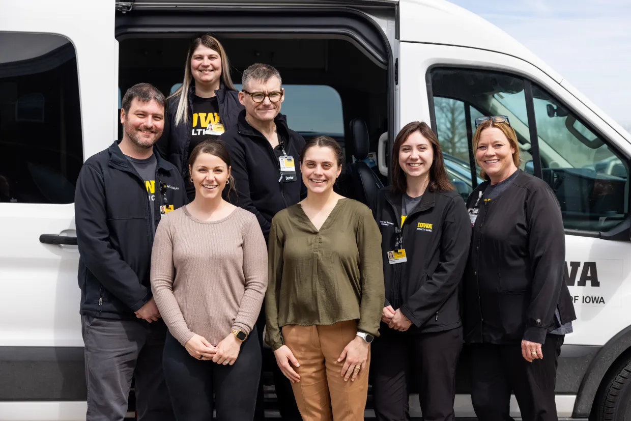 Members of the UI Health Care Addiction and Recovery Collaborative (ARC) at Virginia Gay Hospital in Vinton on Thursday, April 9, 2026. 