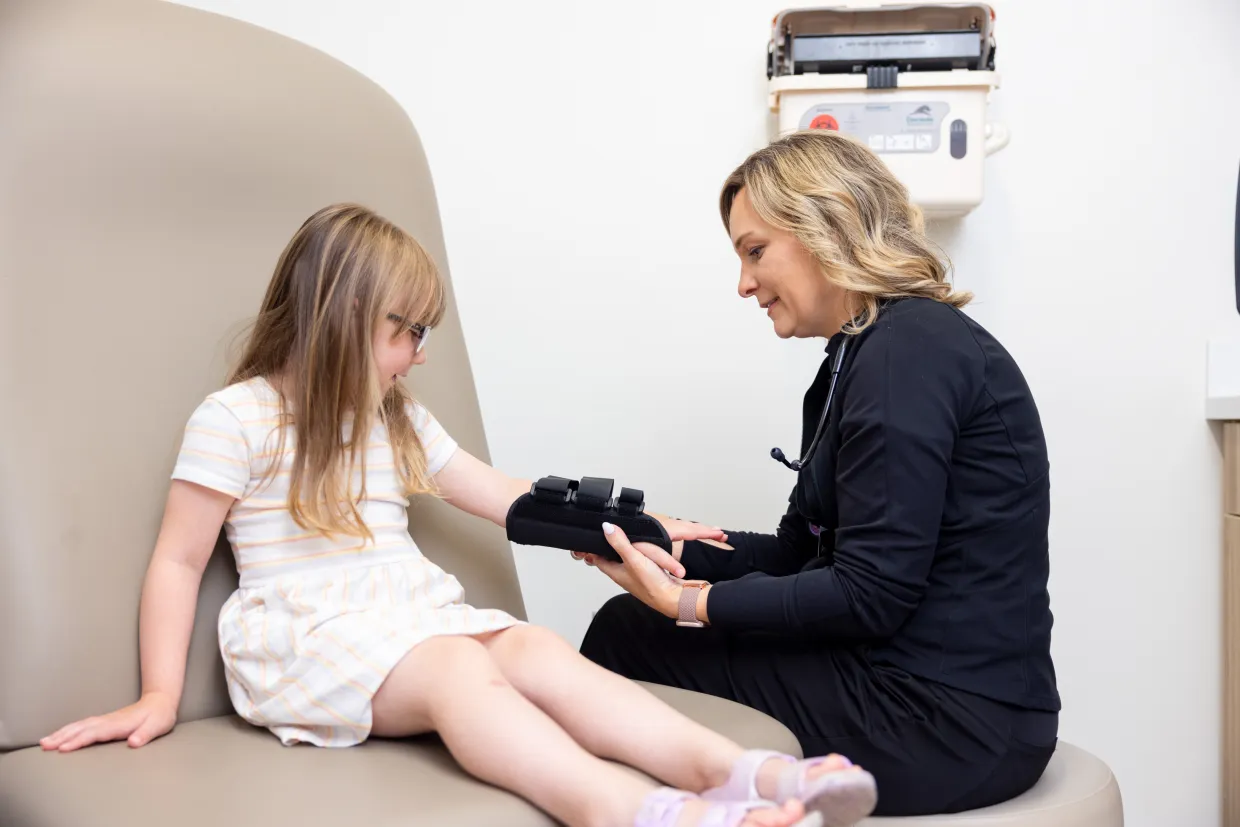 Provider with child at urgent care