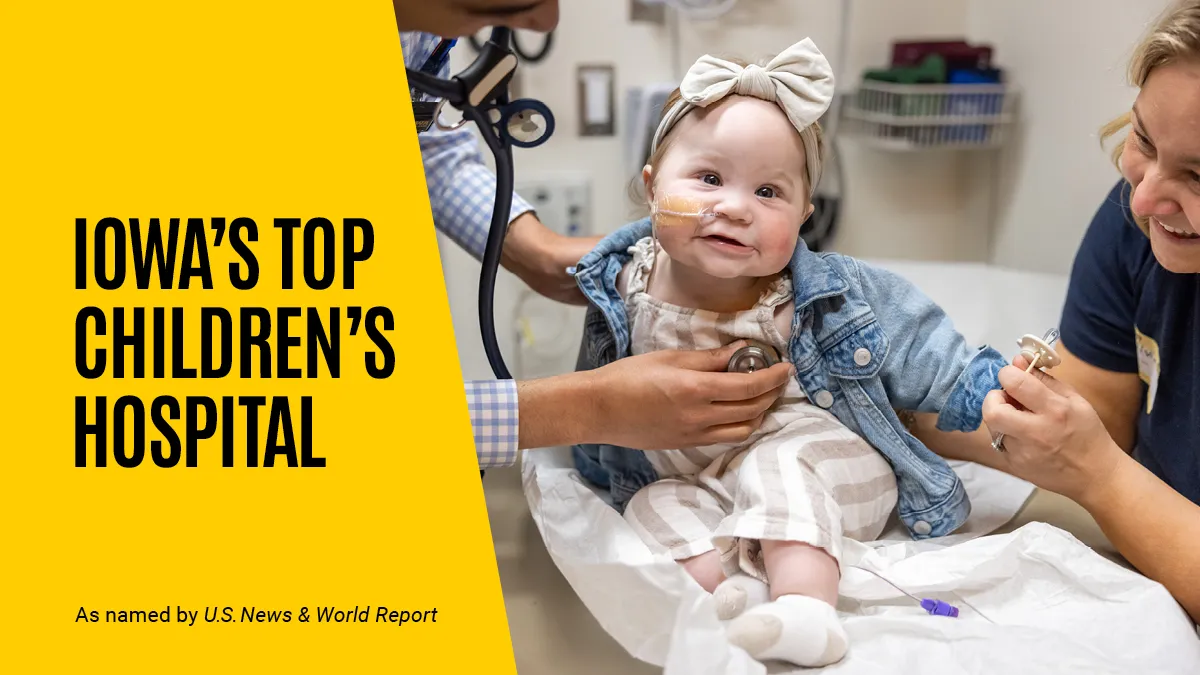 Rajiv Devanagondi, MD, with pediatric patient. Pediatric cardiology patient care at UI Health Care Stead Family Children’s Hospital Pediatric Specialty Clinic on Thursday, April 23, 2026. Patient consents on file.