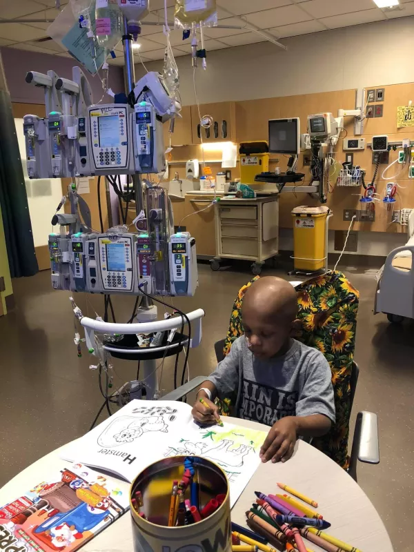 Eli coloring during infusions