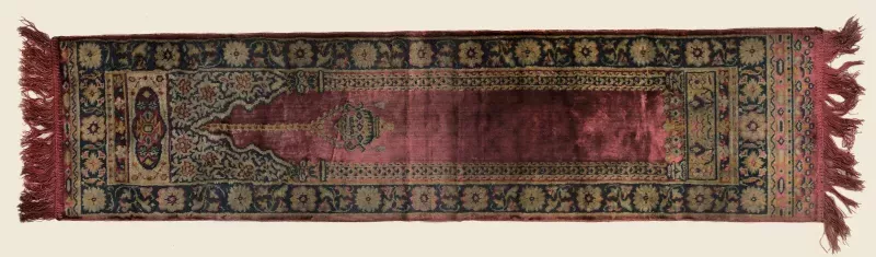 Tibetan Prayer Rug horizontal