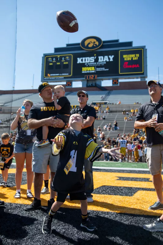 Kid Captain Aiden Washburn at Kids Day 2024