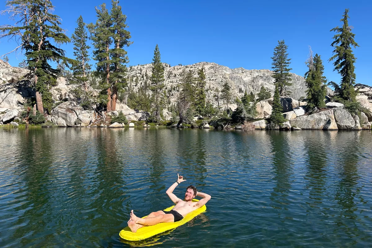 Owen Trampe during his thru-hike of the Pacific Crest Trail