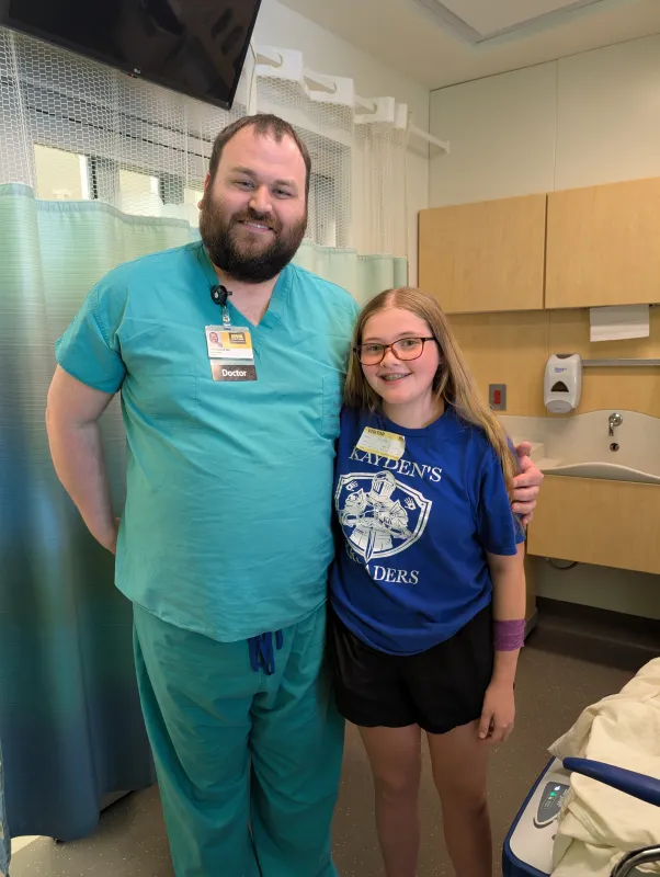 Payten Stout with Dr. Merrill