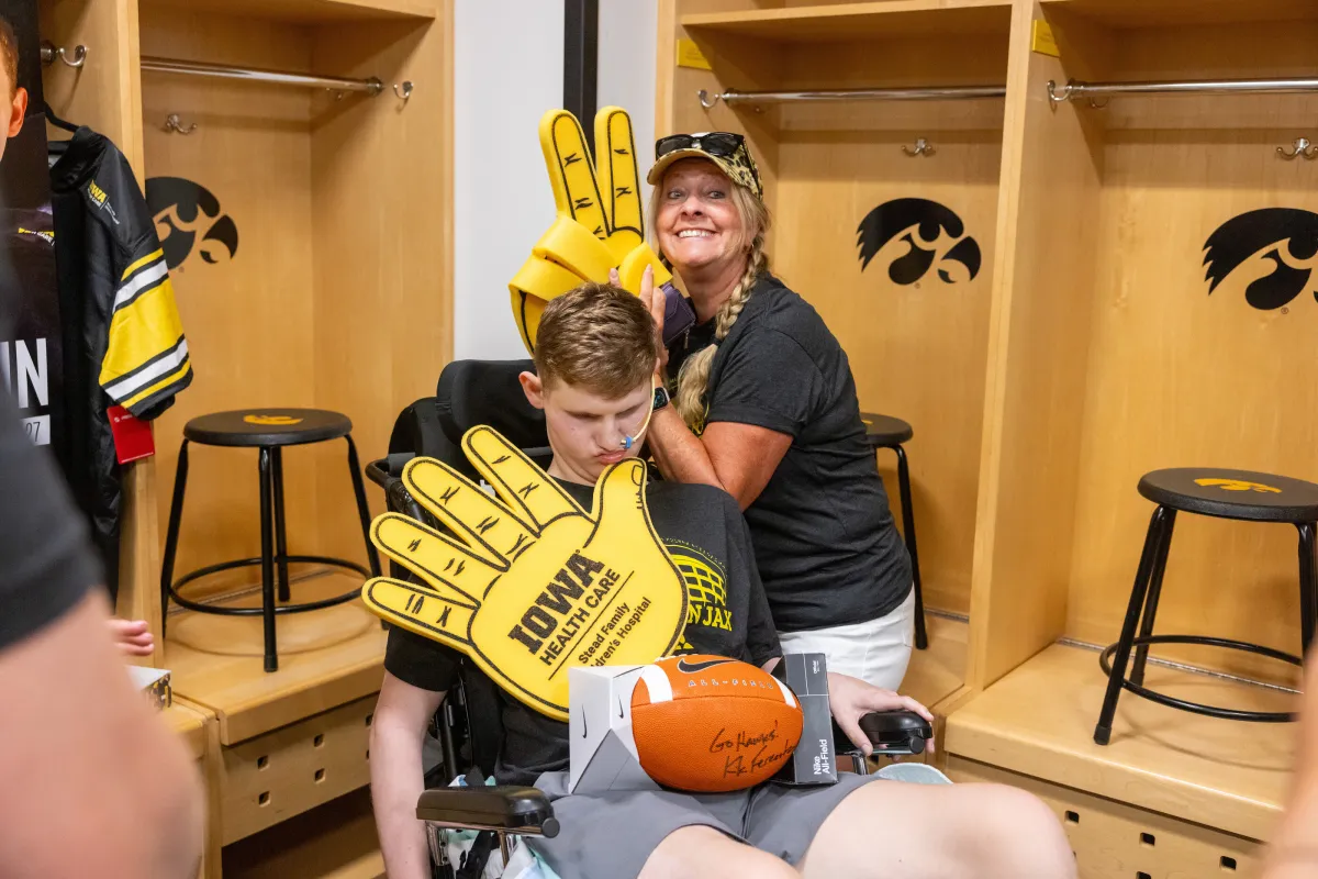 Kids Day at Kinnick Stadium on Saturday, Aug. 9, 2025.