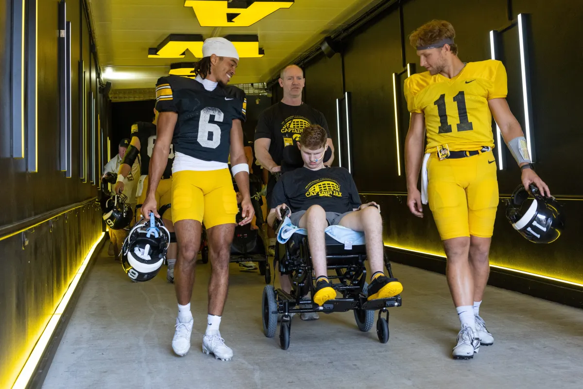 Kids Day at Kinnick Stadium on Saturday, Aug. 9, 2025.