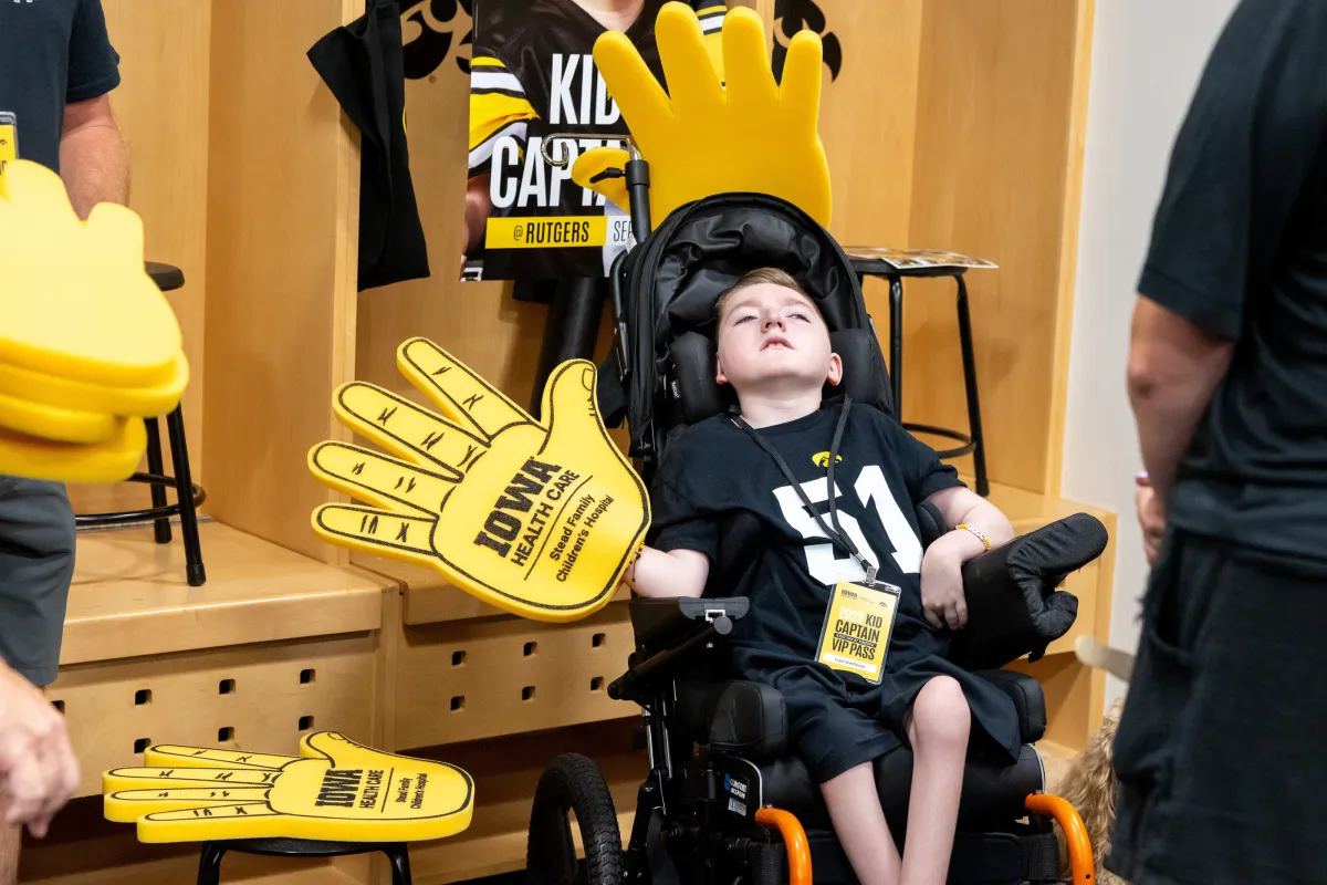 Kids Day at Kinnick Stadium on Saturday, Aug. 9, 2025.