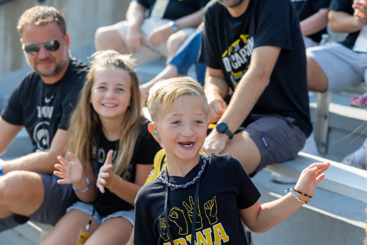 Kid Captain Luke Johnston on Kids Day, 2025