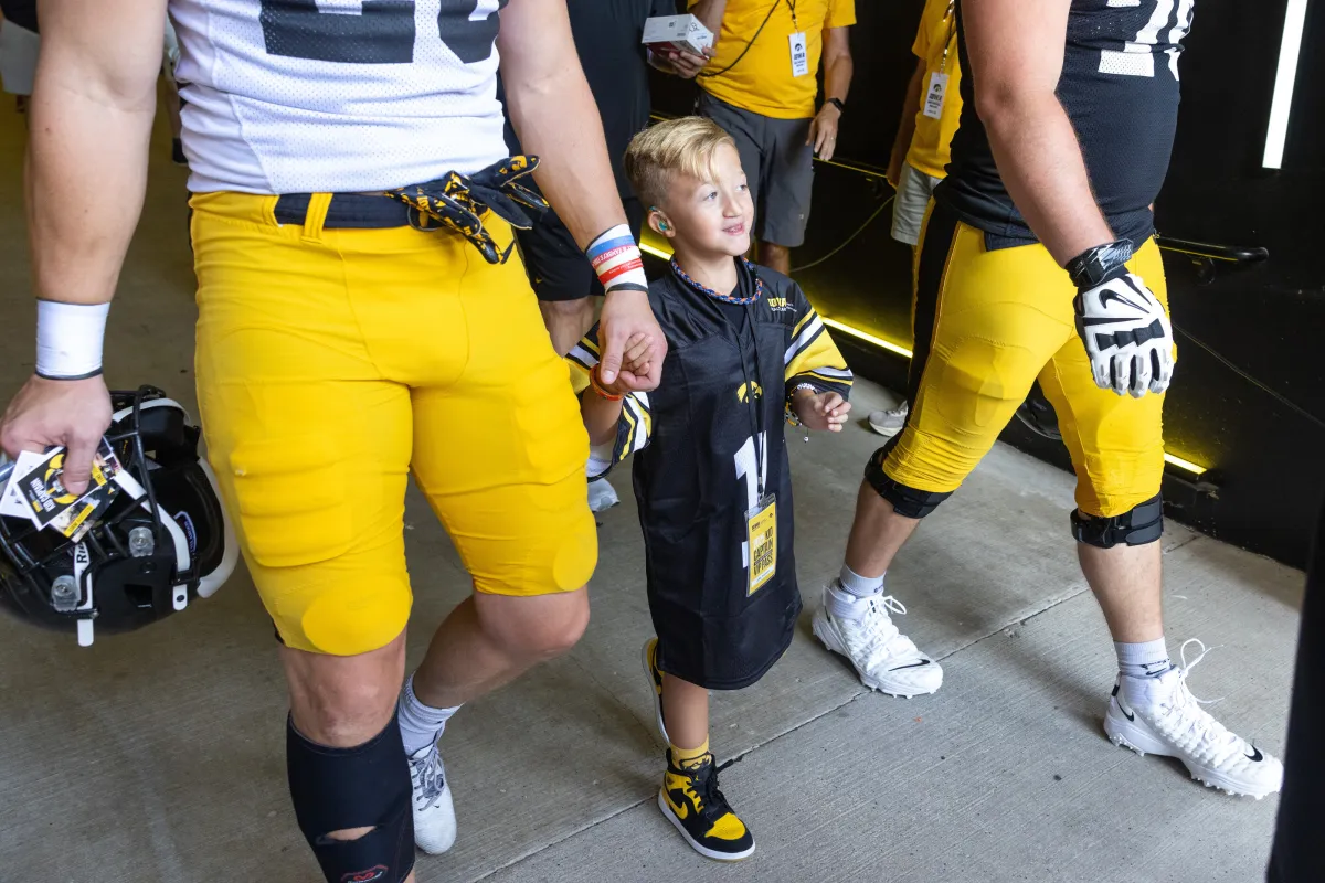Kid Captain Luke Johnston on Kids Day, 2025