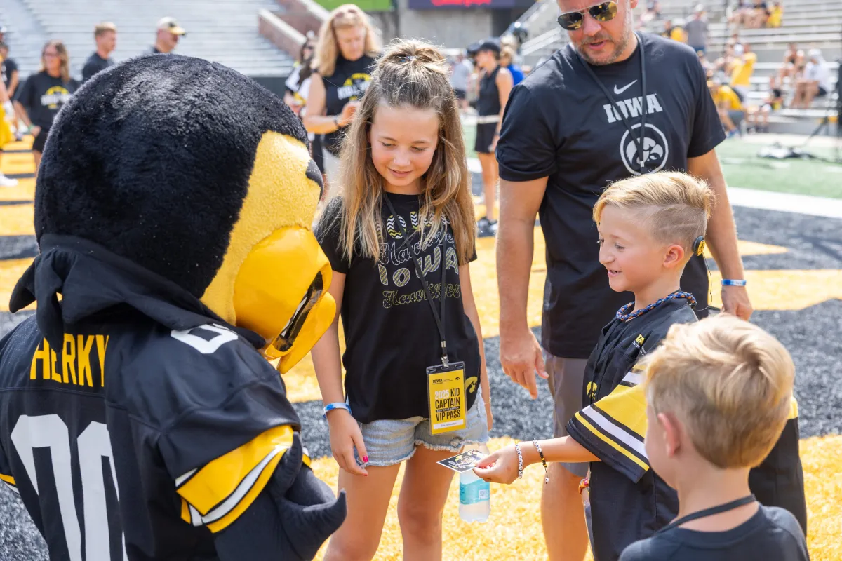 Kid Captain Luke Johnston on Kids Day, 2025