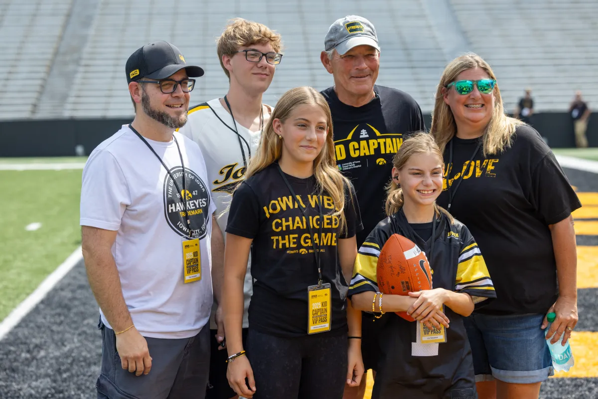 Kids Day at Kinnick Stadium on Saturday, Aug. 9, 2025.