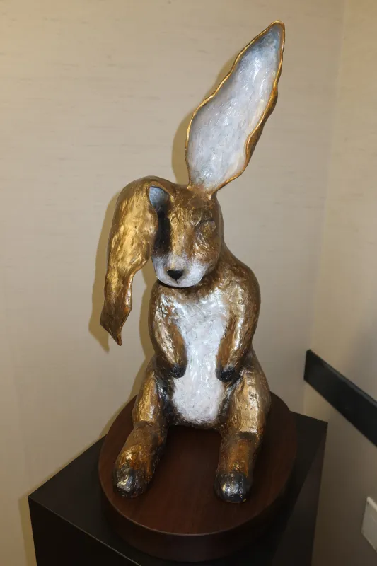 “Having A Bad Ear Day” limited-edition bronze rabbit