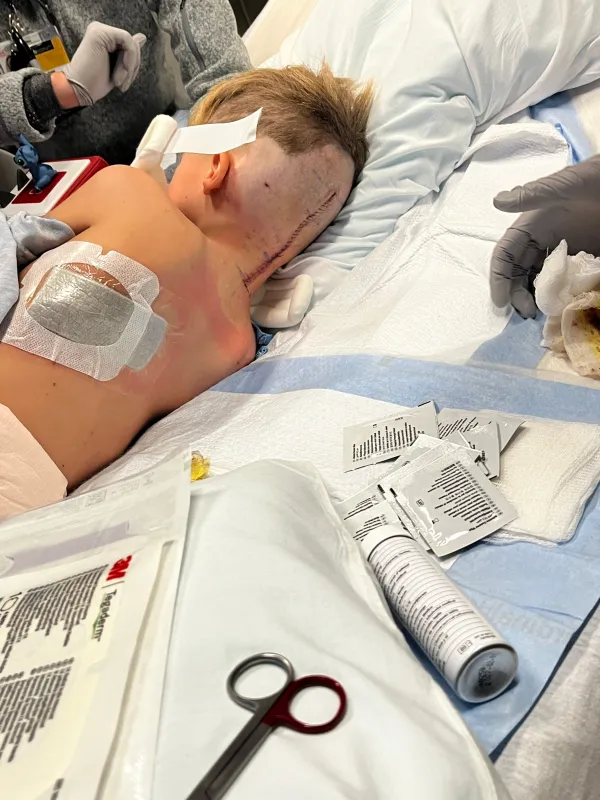 Kid Captain Luke Johnston's back