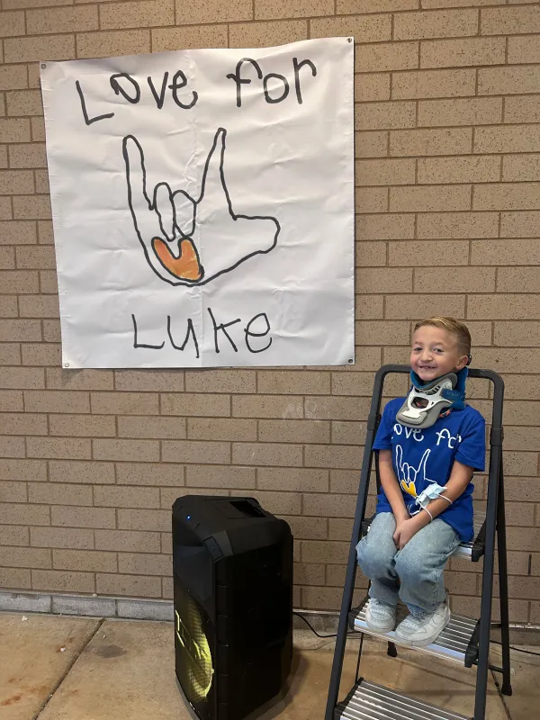 Kid Captain Luke Johnston