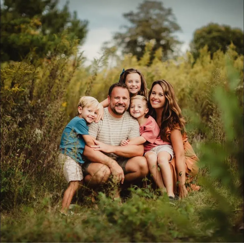 Kid Captain Luke Johnston and family