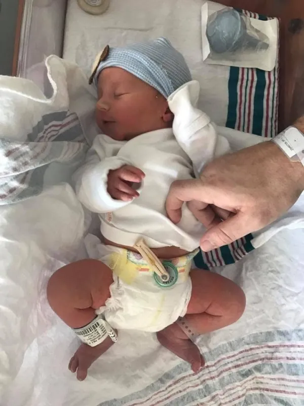 Kid Captain Luke Johnston as a baby