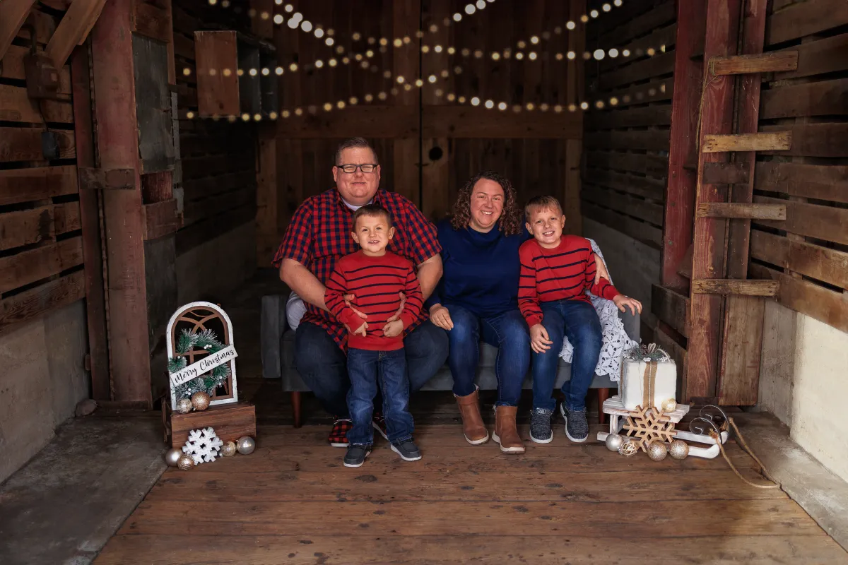 Kid Captain Micah Norby and family