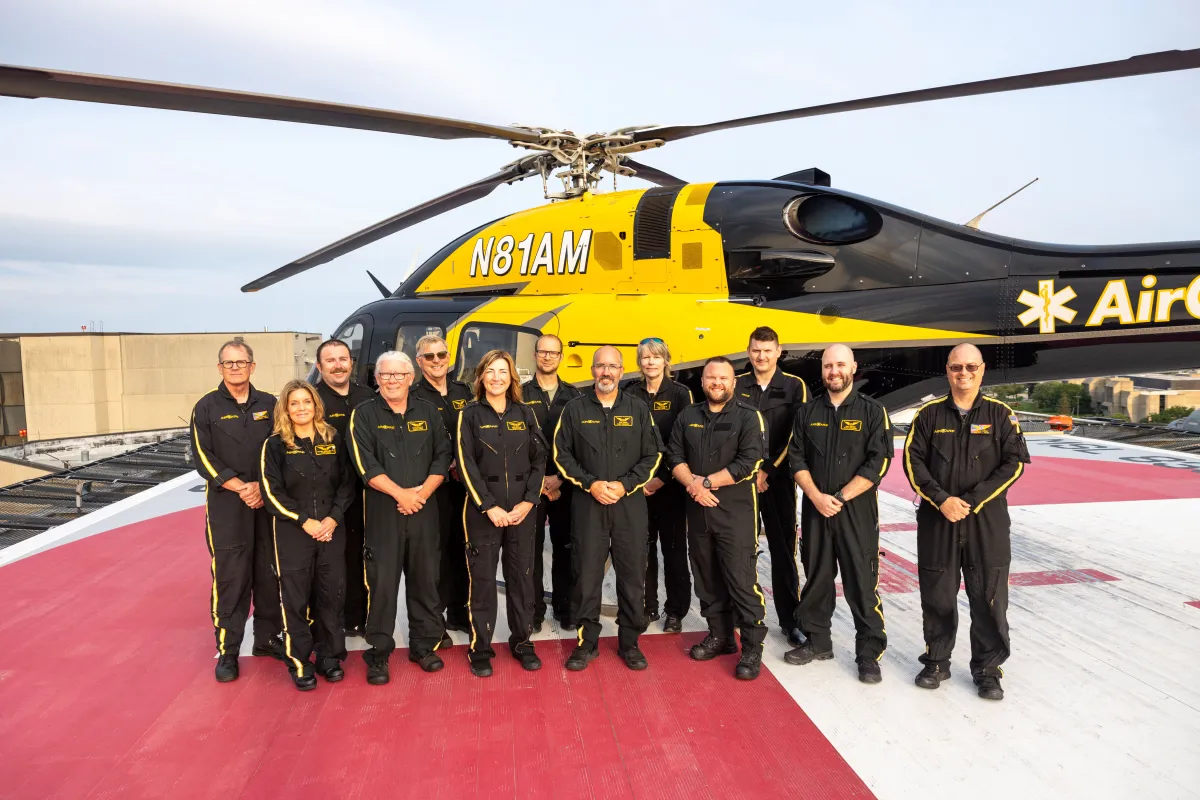 AirCare team photo, UI Health Care