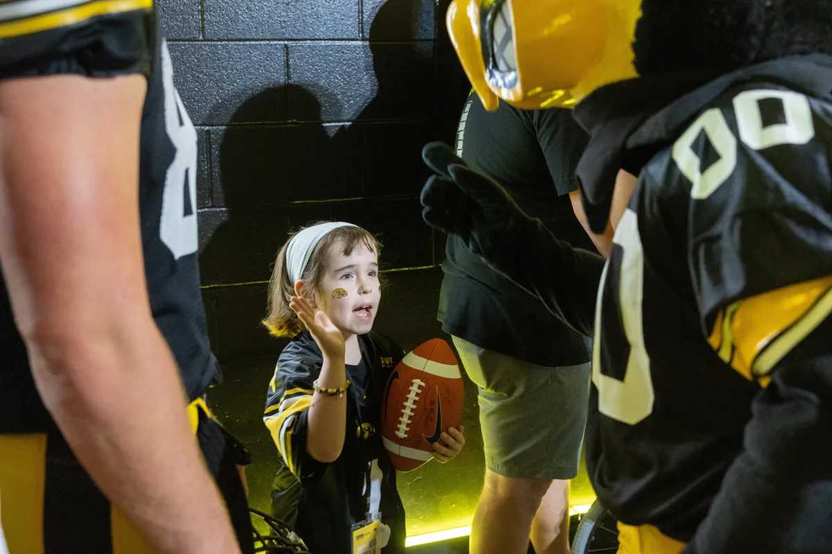 Kids Day at Kinnick Stadium on Saturday, Aug. 9, 2025.