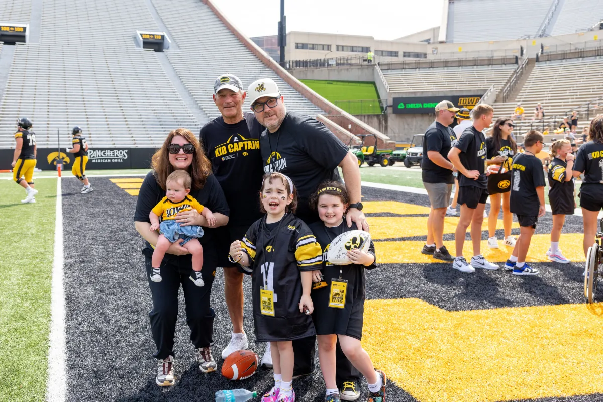 Kids Day at Kinnick Stadium on Saturday, Aug. 9, 2025.
