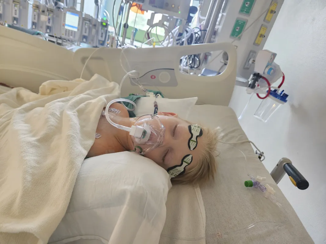 Evan Zenisek, open heart surgery child patient at UI Health Care