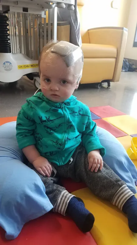 Kid captain Ray Walker as a baby