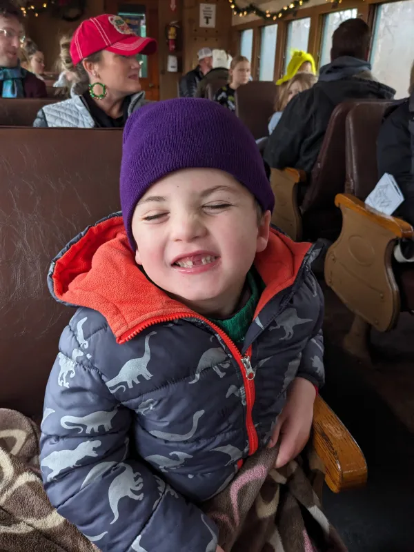 Kid captain Ray Walker smiling