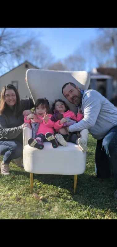 Kid captain Millie Judge and family