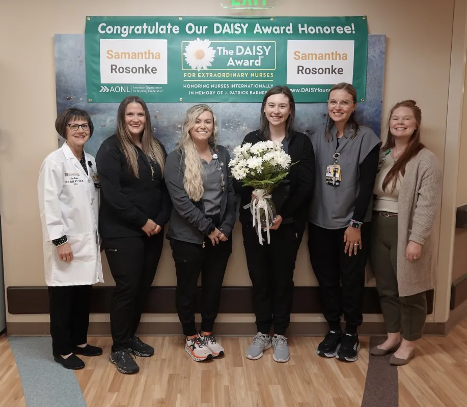 Samantha Rosonke, DNP, ARNP and cvicu team
