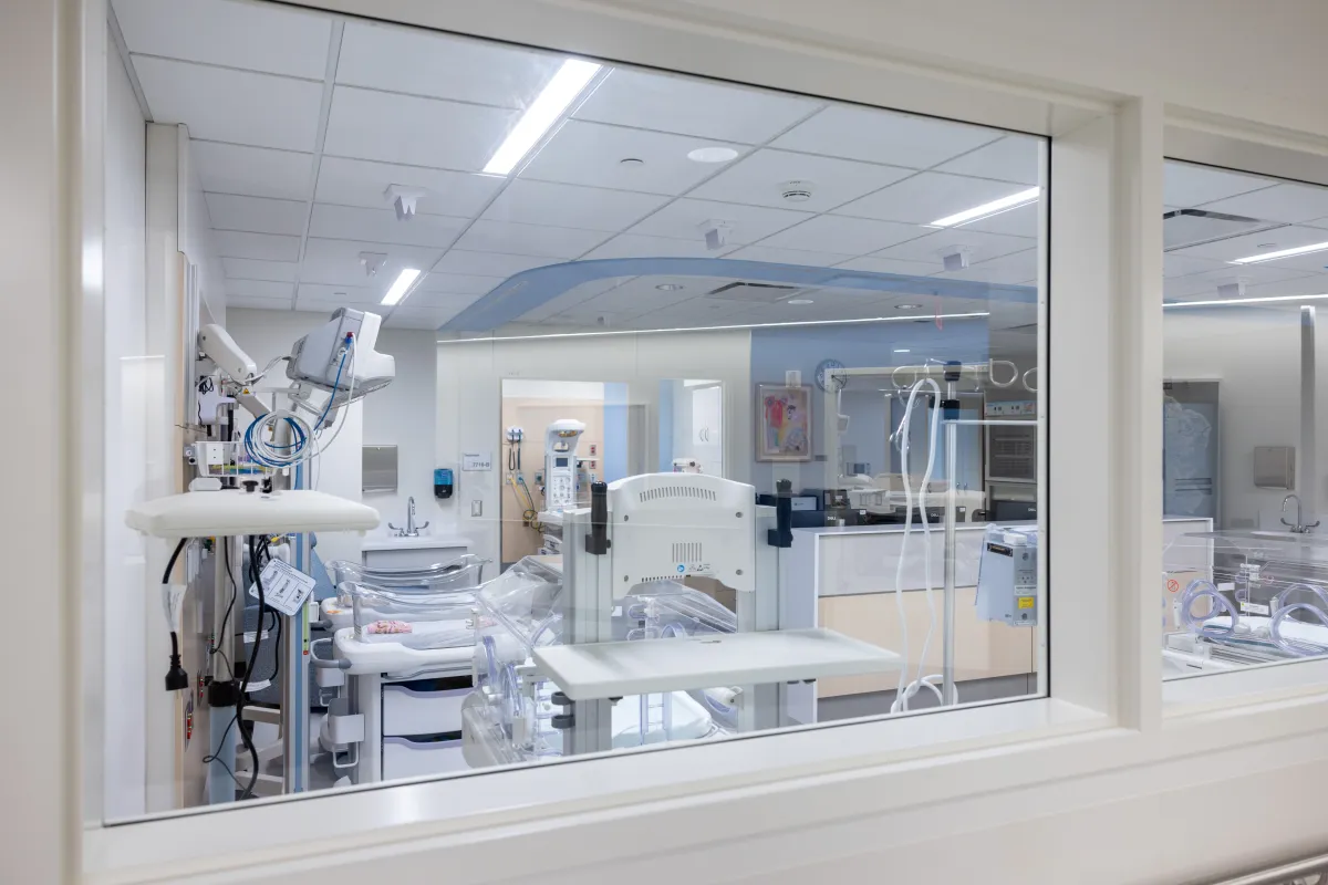 Interior of the newly opened Mother Baby unit.