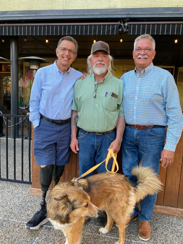 Jeffery Ford (left) and his brothers, Jerry Ford (center) and James Ford (right).