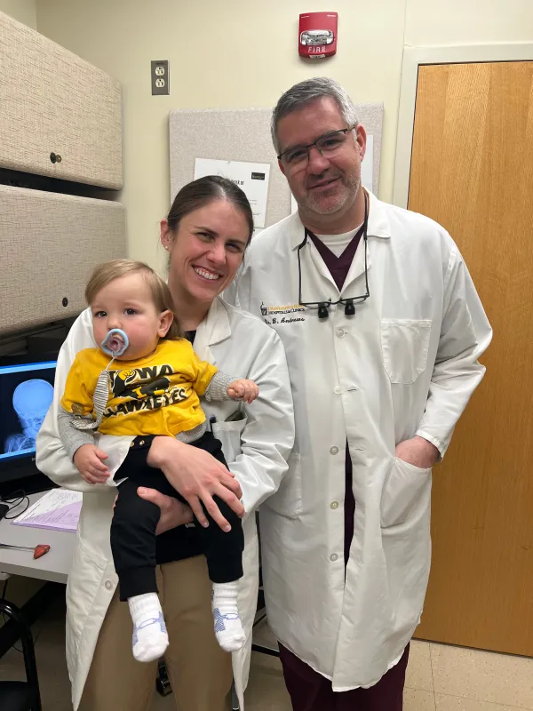 Bodhi and his care team.