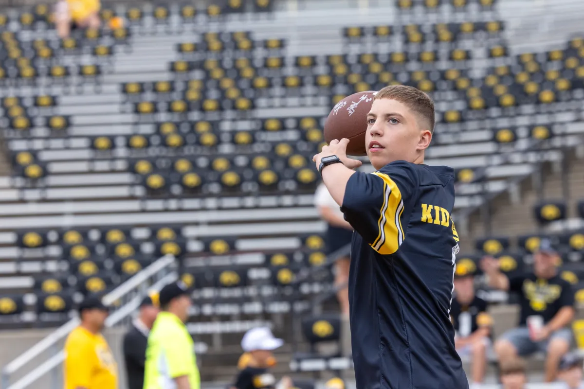 Kids Day at Kinnick Stadium on Saturday, Aug. 15, 2026.