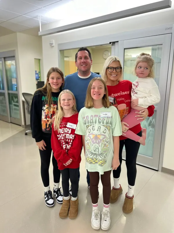 Kid Captain Harlow Taube and family