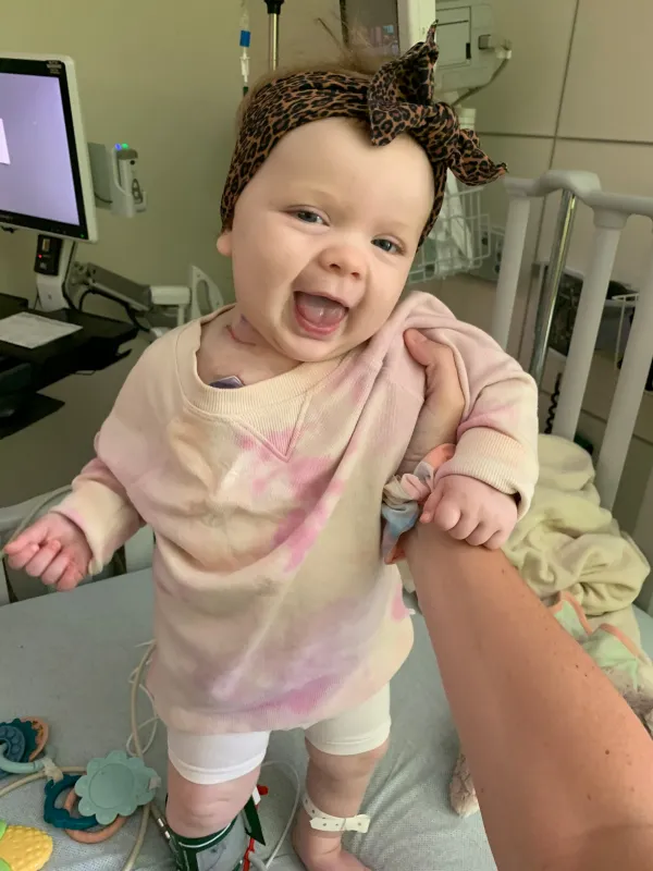 Kid Captain Harlow Taube as an infant in Stead Family Children's Hospital