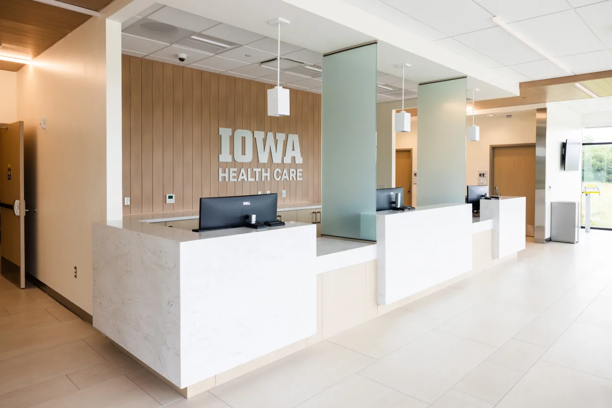 Check-in area at family medicine clinic Tiffin