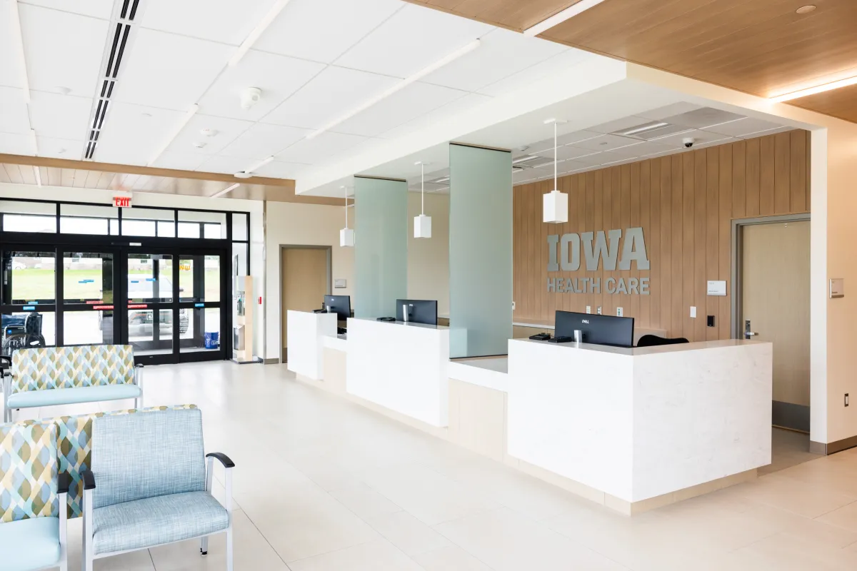 Check-in area at family medicine clinic Tiffin