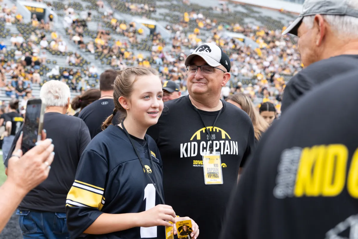 Kid Captain Kaelyn O’Brien at Kid's Day