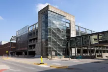 Exterior view of Parking Ramp 4 at UI Hospitals & Clinics